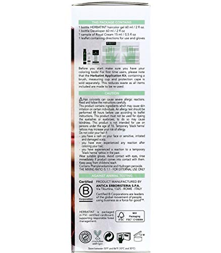 Herbatint Permanent Haircolor Gel, FF1 Henna Red, 4.56 Ounce