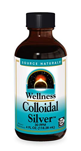 Source Naturals Wellness Colloidal Silver 30 ppm Supports Physical Well Being - 4 Fluid oz