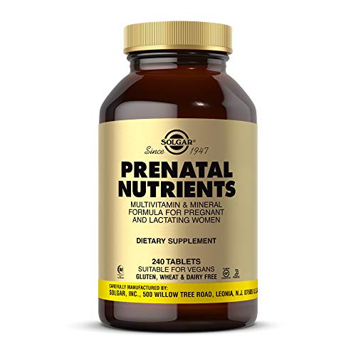 Solgar Prenatal Nutrients, 240 Tablets - Multivitamin & Mineral Formula for Pregnant & Lactating Women