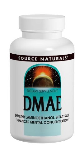 Source Naturals DMAE Dimethylaminoethanol Bitartrate 351mg Supplement - 50 Capsules (Pack of 2)
