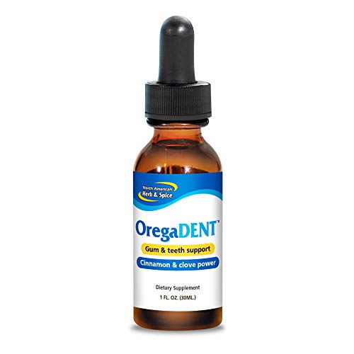 North American Herb & Spice OregaDENT Topical Oil - 1 fl. oz. - Healthy Teeth and Gums Support - Oral Health - Freshens Breath - Oregano, Clove and Cinnamon Oil - Non-GMO - 220 Total Servings