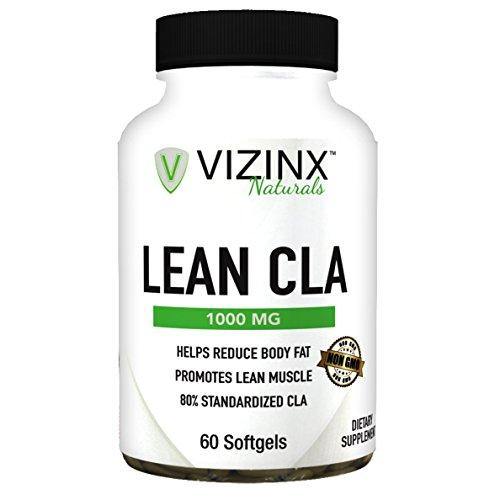 Vizinx Lean CLA 1000 MG 60 Softgels, Non-GMO Clinically Proven to Help Reduce Body Fat While Increasing Lean Tissue. 80% conjugated linoleic Acid from Safflower Oil. - Vitamins Emporium