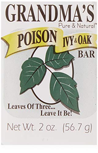 Grandma's Poison Ivy Soap Bar - 2.0 oz Itch Relief Wash with Jewelweed & Colloidal Oatmeal - 67012
