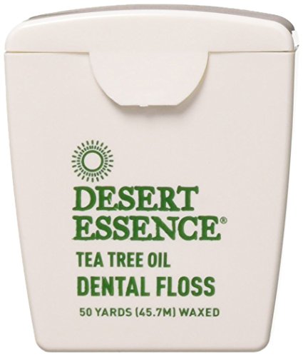 Desert Essence Tea Tree Oil Floss, 50 Yards, Pack of 6