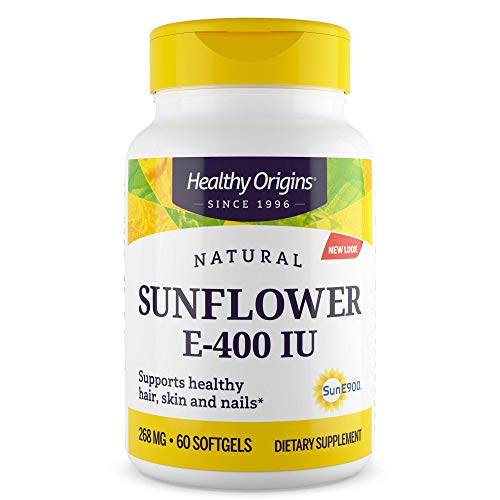 Healthy Origins Vitamin E - 400 Iu Sunflower Gels, 60 Count