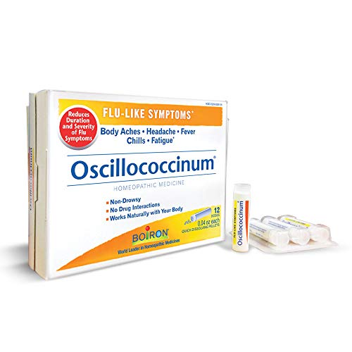 Boiron Oscillococcinum 12 Doses Homeopathic Medicine for Flu-Like Symptoms