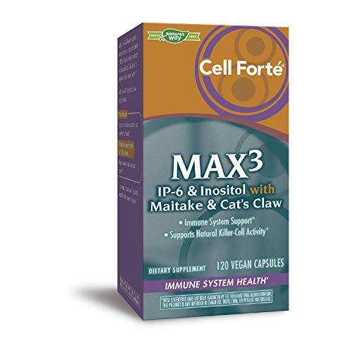 Enzymatic Therapy Nature's Way Cell Forté MAX3 IP-6 & Inositol w/Maitake & Cat's Claw, 120 Capsules