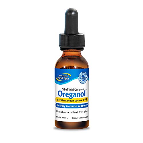 North American Herb & Spice Oreganol P73-1 fl. oz. - Immune Support, Optimal Health - Unprocessed, Certified Organic, Wild Oregano Oil - Mediterranean Source - Non-GMO - 432 Servings