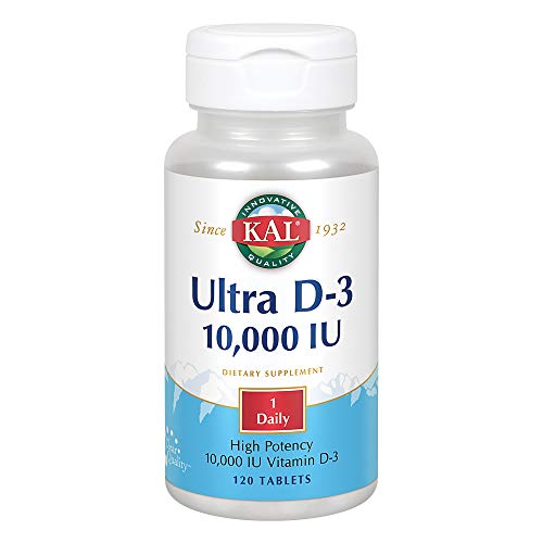 KAL 10000 Iu Ultra D-3 Tablets, 120 Count