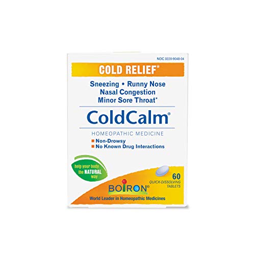 Boiron Coldcalm Quick-Dissolving Tablets 60 Tablets (Value Pack of 2)