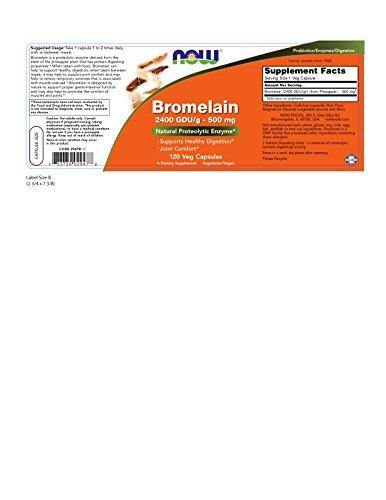 Now Foods Bromelain 2400Gdu/500mg, 120 Vcaps (Pack of 2) - Vitamins Emporium