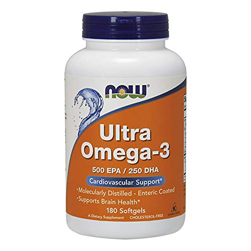 Now Foods Ultra Omega-3 Fish Oil 500 EPA 250 DHA 180 Softgels