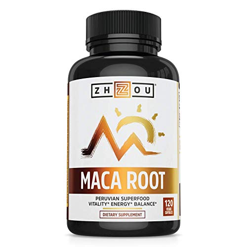 Zhou Maca Root | Wellness Supplement for Men & Women | Boosts Energy | 60 Servings, 120 Count