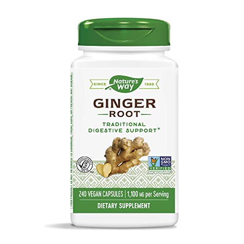 Nature's Way Premium Herbal Ginger Root, 1,100 mg per serving, 240 Capsules