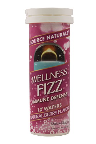 Source Naturals Wellness Fizz Immune Support Wafers, Berry, 2 pk