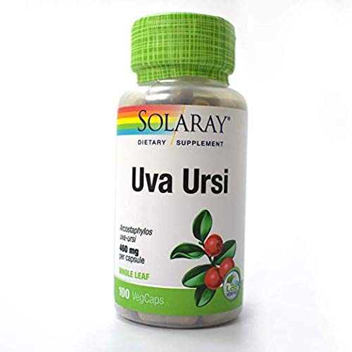 Uva Ursi 460mg Solaray 100 VCaps (Pack of 3)