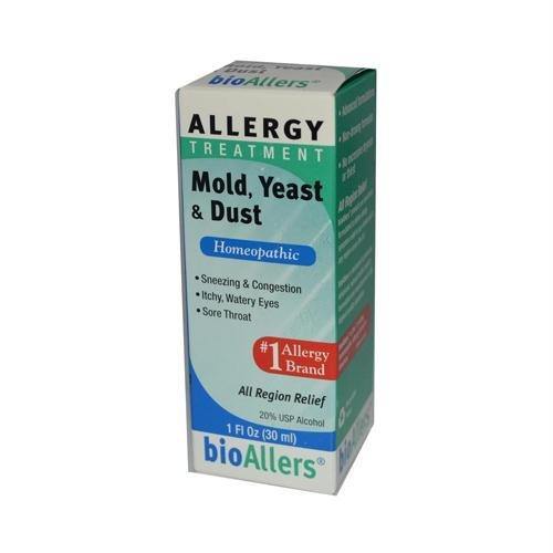 BioAllers Allergy Treatment Mold Yeast and Dust - 1 fl oz - Vitamins Emporium