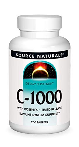 Source Naturals C-1000, With Rose Hips 1000 mg For Immune System Support - 250 Time Release Tablets