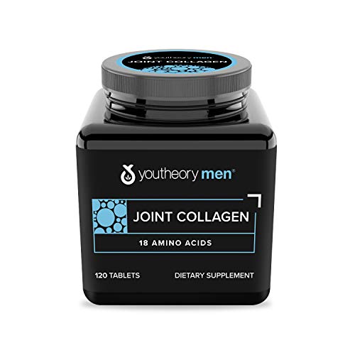Youtheory Joint Collagen for Men – Hydrolyzed Collagen + Plant Based Joint Blend, 120 Tablets