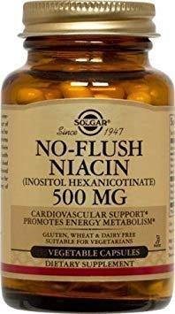 Solgar - No-Flush Niacin (Vitamin B3)(Inositol Hexanicotinate) 500 mg, 250 Vegetable Capsules - Vitamins Emporium