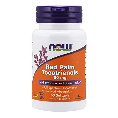 Now Foods 50mg Red Palm Tocotrienole, 60 Softgels, 30 count