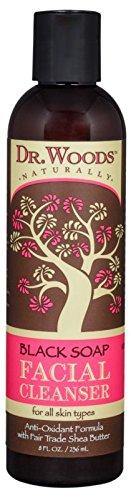 Dr. Woods Shea Vision Black Soap Facial Cleanser with Organic Shea Butter, 8 Ounce - Vitamins Emporium
