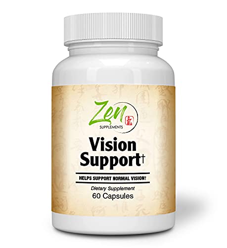 Vision Support - Best Eye Health & Vision Vitamins with Lutein, Bilberry, Eyebright & Carotenoids Powerful Supplement for Eye Health & Antioxidant Support 60 Caps