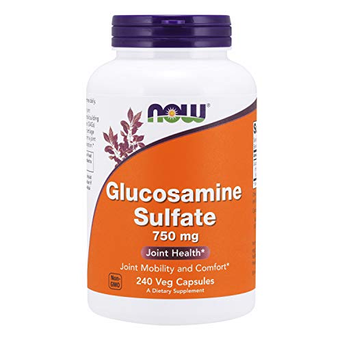 NOW Supplements, Glucosamine Sulfate 750 mg, with UL Dietary Supplement Certification, 240 Capsules