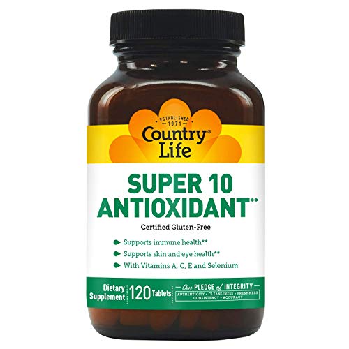 Country Life Super 10 Antioxidant, 120-Count