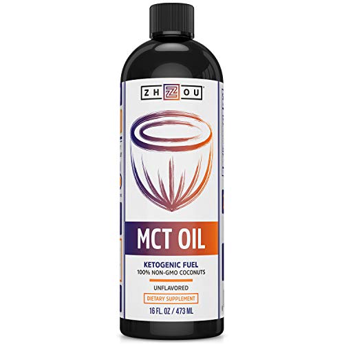 Zhou MCT Oil Ketogenic Fuel | Quick Clean Energy for Body & Mind | 16 Fl Oz