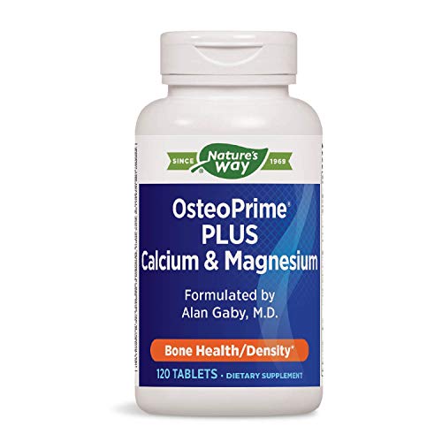 Enzymatic Therapy Nature's Way OsteoPrime PLUS Calcium & Magnesium, 120 Count (Packaging May Vary) (07712)