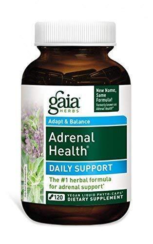 Gaia Herbs Adrenal Health Daily Support, Vegan Liquid Capsules, 120 Count - Stress Relief and Adrenal Fatigue Supplement, Holy Basil, Ashwagandha, Rhodiola Adrenal Complex - Vitamins Emporium