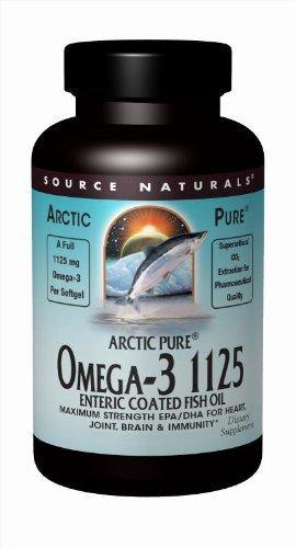 Source Naturals ArcticPure Omega-3 1125 Enteric Coated Fish Oil Maximum Strength EPA/DHA for Heart, Joint, Brain & Immunity Health - 60 Softgels - Vitamins Emporium