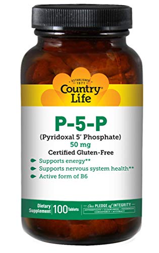 Country Life P-5-P (Pyridoxal Phosphate) 50 mg, 100-Count