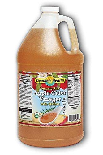 Dynamic Health Organic Cider Vinegar with Mother, Raw Apple, 128 Ounce - Vitamins Emporium