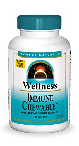 Source Naturals Wellness Immune Chewable, Great-Tasting Defense Complex, 120 Wafers