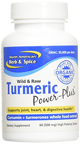 North American Herb & Spice Turmeric Power-Plus Gels, 60 Count