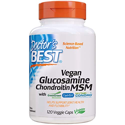 Doctor's Best Vegan Glucosamine Chondroitin MSM, Joint Health, Hair, Skin & Nails
