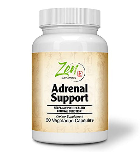 Complete Adrenal Support and Cortisol Support Supplements - Adrenal Health & Cortisol Control with Ashwagandha, Rhodiola Rosea Root, Licorice Root, Astragalus Root – 60 Active Adrenal Support Caps