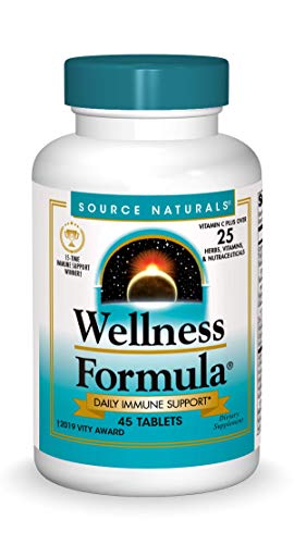 Source Naturals Wellness Formula Bio-Aligned Vitamins - Immune System Support Supplement & Immunity Booster - 45 Tablets