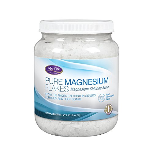 Life-Flo Pure Magnesium Flakes | Magnesium Chloride Brine from Zechstein Seabed | For Relaxing & Rejuvenating Body and Foot Soaks | 44 oz