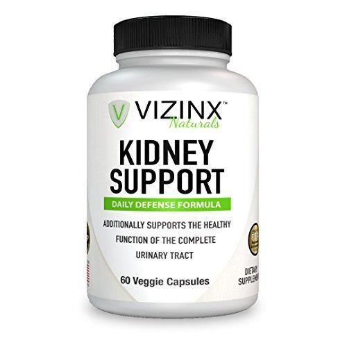 VIZINX Kidney Support 60 Caps- Daily Defense Formula for The Complete Urinary Tract Contains VITACRAN Cranberry Extract, Astragalus, Buchu Leaf, Goldenrod Herb, Uva Ursi Stinging Nettles and More - Vitamins Emporium
