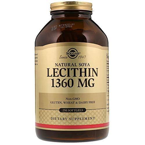 Solgar - Lecithin 1360 mg, 250 Softgels - Vitamins Emporium
