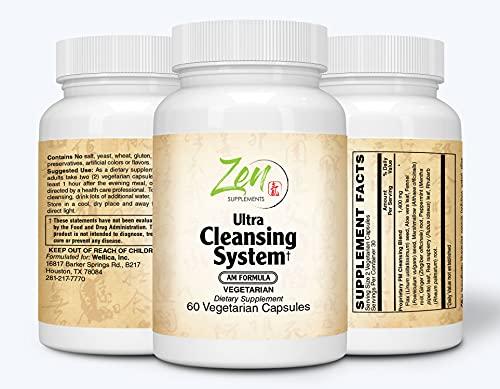Ultra Cleansing System Detox Kit - 100% Natural Herbal Blends - Maximum Full Body Detox to Support Liver & Colon - for Overall Health & Wellness - AM/PM 30 Day Systems Detox Cleanse