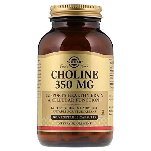 Solgar - Choline 350 mg, 100 Vegetable Capsules - Vitamins Emporium
