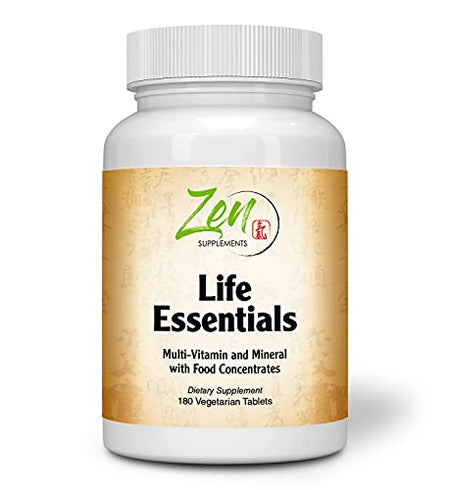 Whole Food Life Essentials Multivitamin - Best Full-Spectrum Vitamins, Minerals, Super Food Nutrients, PhytoAlgae, Greens Blend- Best Supplements for Arthritis Pain, Boost Energy & Well-Being -180 Tab