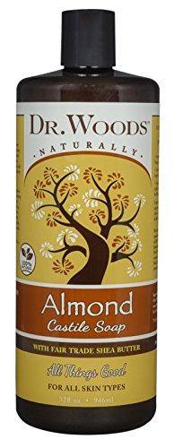 Dr. Woods Pure Almond Castile Soap with Organic Shea Butter 32 Ounce - Vitamins Emporium