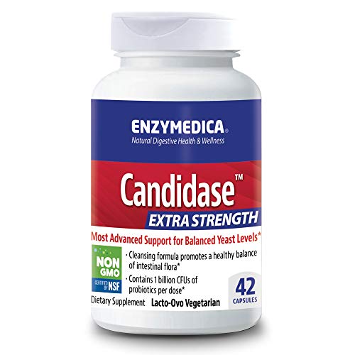 Enzymedica, Candidase Extra Strength, Support for Balanced Yeast Levels, 42 Capsules