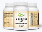 Advanced B Complex Vitamin Supplement - Full-Spectrum B Vitamin with Folic Acid, Biotin, Inositol - 100 Tablets