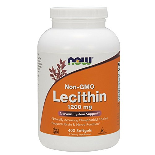 NOW Supplemnets, Lecithin 1200 mg with naturally occurring Phosphatidyl Choline, 400 Softgels